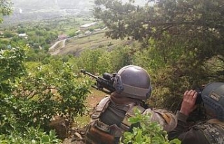 Teröristlere ait 8 sığınak yerle bir edildi