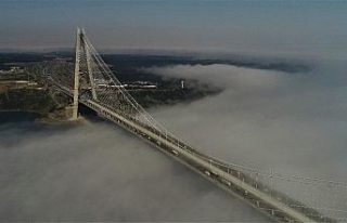 Yavuz Sultan Selim Köprüsü sisler altında