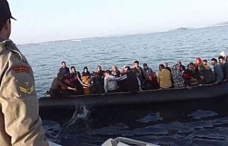 20 kişilik botta 57 mülteci yakalandı