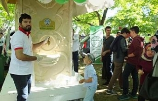 Ayran çeşmesinden 30 bin kişiye ikram