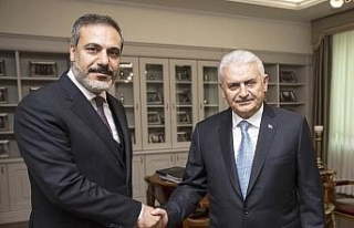 Başbakan Yıldırım, Hakan Fidan’ı kabul etti