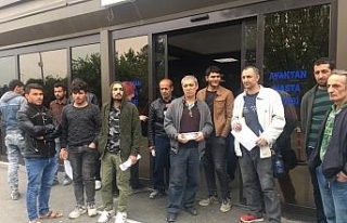 Çamlıca Camii inşaatında çalışan işçiler...