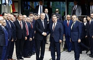 Cumhurbaşkanı Erdoğan BBP Genel Merkezinde