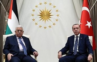 Erdoğan, Filistin Devlet Başkanı Abbas’la görüştü