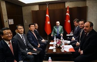 Erdoğan, LG firması yöneticilerini kabul etti