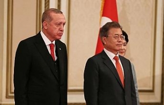 Erdoğan, Moon ile ikili görüşme gerçekleştirdi