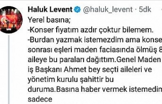Gelirini maden şehitlerinin ailelerine bağışlamış