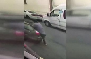 Güvenlik kameralarına takılan bilgisayar hırsızı...