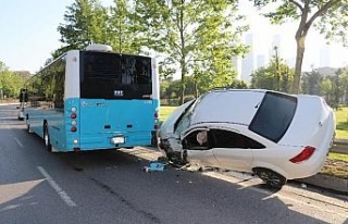 İki tekerlek üzerinde 35 metre sürüklendi