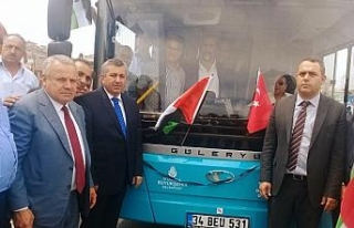 İsrail’in Filistinlilere uyguladığı zulmü protesto...