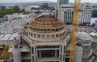 İşte Taksim Camii inşaatında son durum