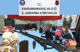 Kahramanmaraş’ta silah ve mühimmat ele geçirildi
