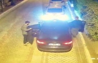 Katil zanlısı holding patronunun kaçma anı kamerada
