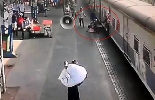 Küçük kız trenin altında kalmaktan böyle kurtarıldı