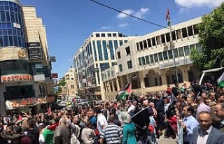 Ramallah’ta ABD protestosu