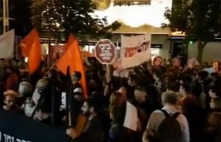 Tel Aviv’de Gazze’deki katliam protesto edildi