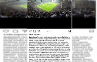 Tosic’ten veda mesajı