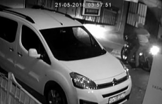 10 bin liralık motosikleti 10 saniyede çaldılar
