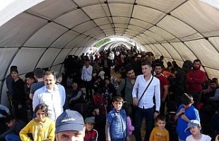 Bayram için ülkesine giden Suriyelilerin sayısı...