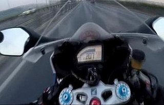 E-5’te 200 kilometre ve tek tekerde yolculuk