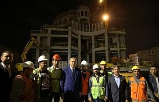 Erdoğan Taksim Camii inşaatını ve AKM’yi inceledi