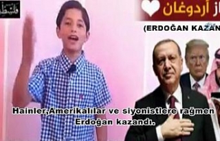 Filistinli çocuğun Cumhurbaşkanı Erdoğan sevgisi