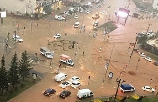 Kahramanmaraş’taki sel felaketi kamerada