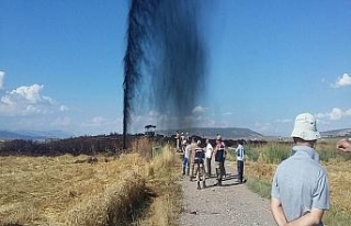 Korkutan patlamada petrol fışkırdı