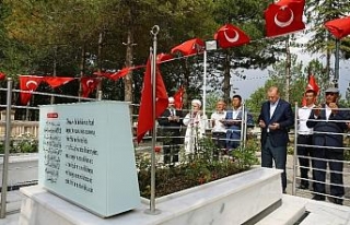Ömer Halisdemir’in mezarını ziyaret etti