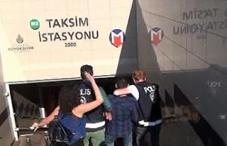 Taksim Metrosunda tacizcisine tokat attı