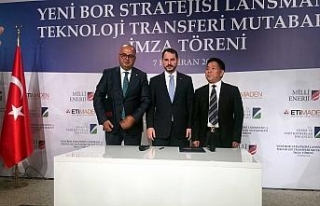 "Yüksek teknoloji bor karbür tesisini kuruyoruz"