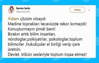 Berna Laçin’in idam tweetine hapis istemi