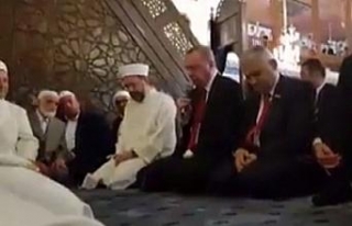 Erdoğan Hacı Bayram Camii’nde Kur’an-ı Kerim...