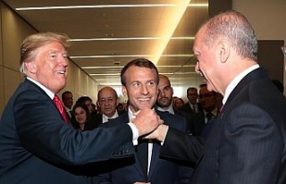 Erdoğan’dan Macron ve Trump ile samimi sohbet