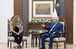 Filistinli cesur kız Tamimi, Mahmud Abbas ile görüştü