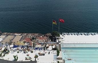 Galatasaray Adası’nda son durumu havadan görüntülendi