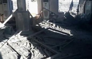 Gazze’de bir cami kullanılmaz hale geldi
