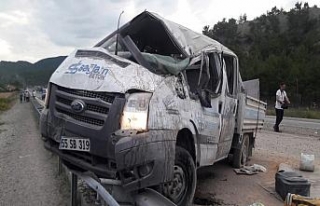 Kastamonu’da bir kamyonet takla attı: 6 yaralı