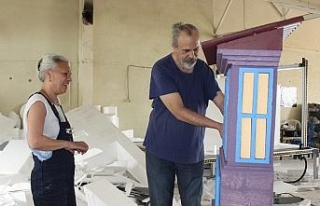 Köpükten yapılan eserler hayranlık uyandırıyor