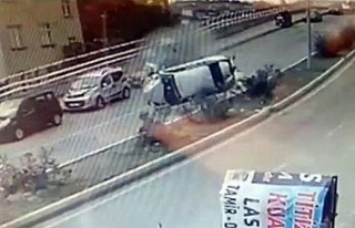 Korkunç kaza güvenlik kamerasında