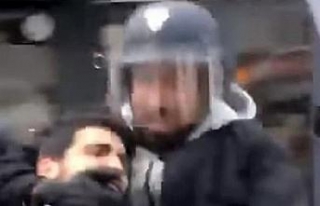Polis kılığında eylemci döven Macron’un danışmanı...