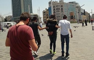 Taksim Meydanı’nda hareketli dakikalar