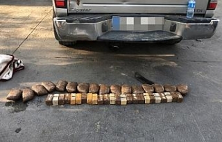 Yedek lastikten 14 kilo eroin çıktı