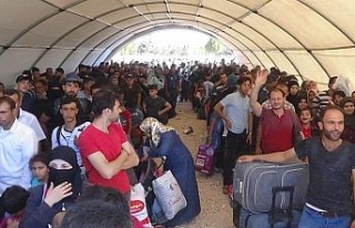 22 bin Suriyeli bayram için ülkesine gitti