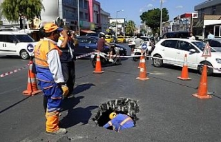 Beşiktaş’ta yol çöktü