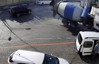 Beton mikseri devrildi, faciadan dönüldü