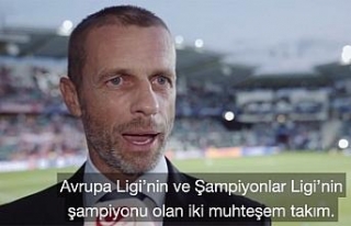 Ceferin ve Servet Yardımcı’dan 2019 UEFA Süper...
