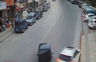Denizli’de yaşanan trafik kazaları kamerada