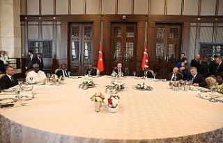 Erdoğan devlet başkanları onuruna yemek verdi