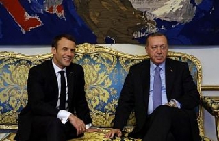 Erdoğan Macron ile görüştü
